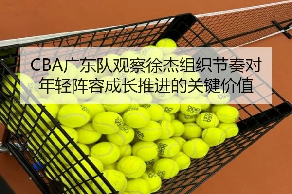 CBA广东队观察徐杰组织节奏对年轻阵容成长推进的关键价值